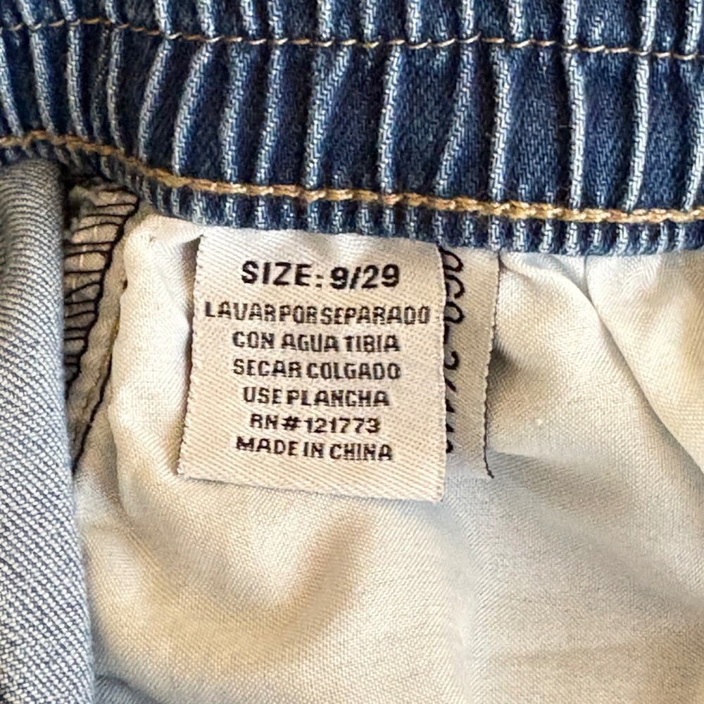 Gogo Jeans Womens Blue Jeans Size 9/29 Light Wash Wide Leg High Rise‎ Skater - Picture 5 of 10